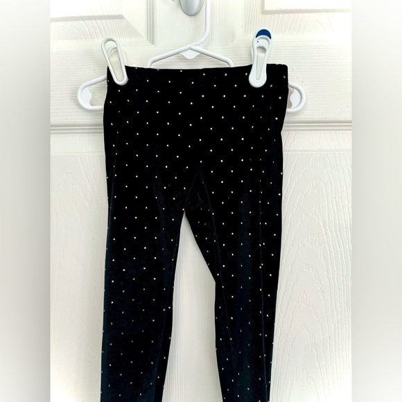 Black Velvet and Gold Poke A Dot Pants - Picture 5 of 10